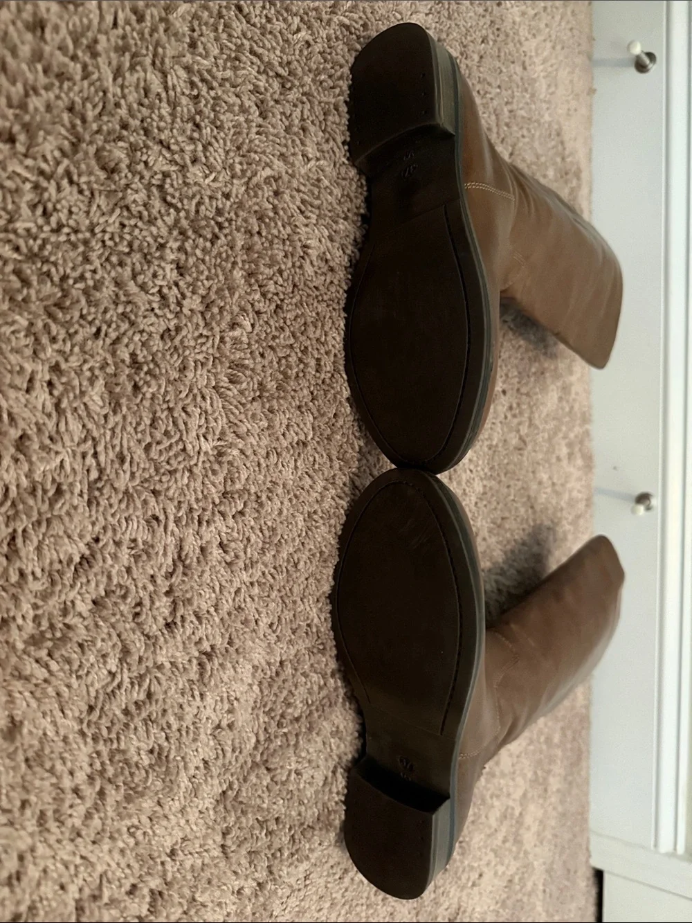 Eric Michael Brown Leather Over-the-Knee Riding Boots